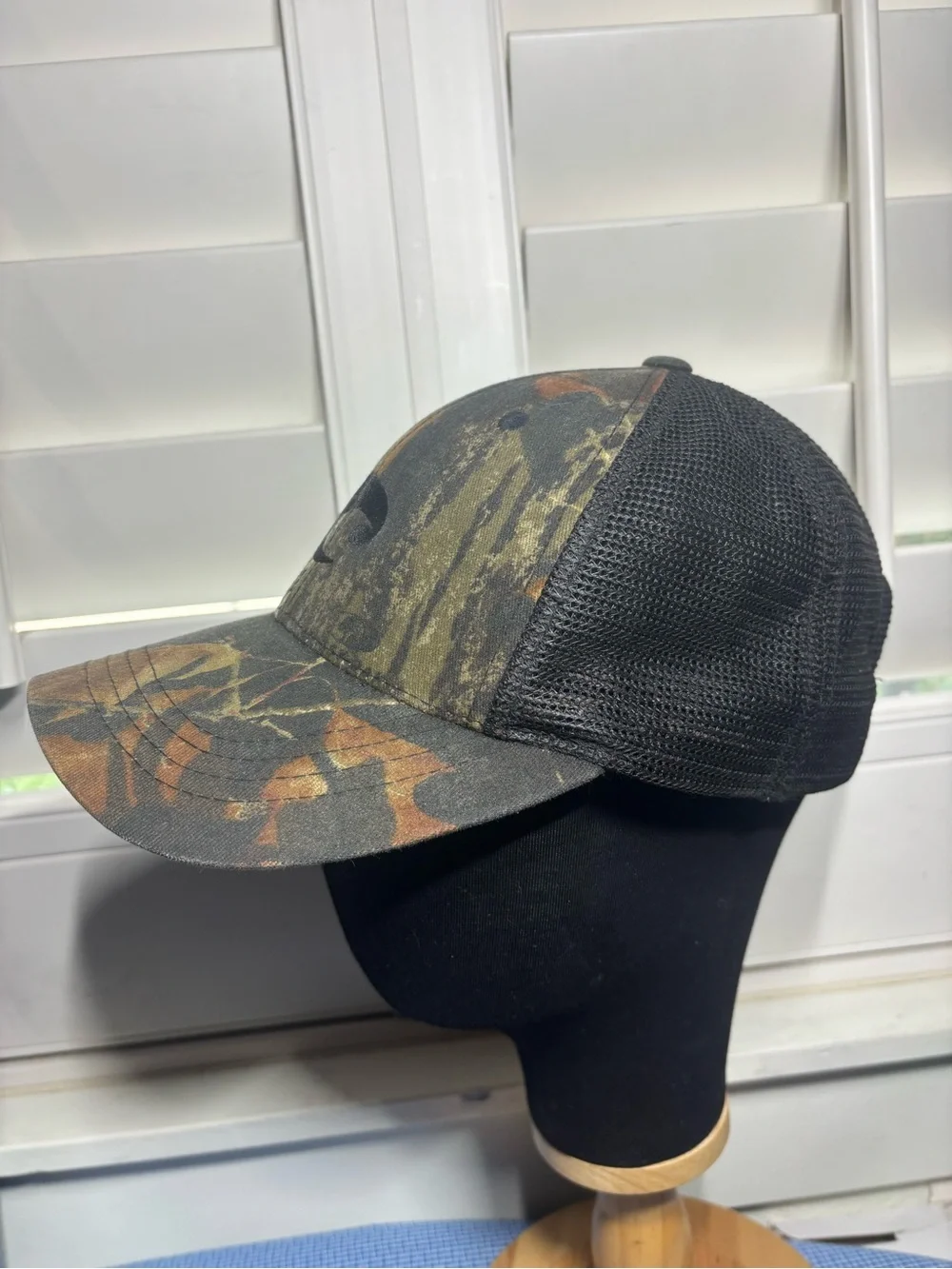 Costa Camo Trucker Hat with Black Logo